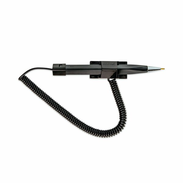 Controltek Wedgy Secure Antimicrobial Pen, Fine, 0.05 mm, Black Ink, Black 555567